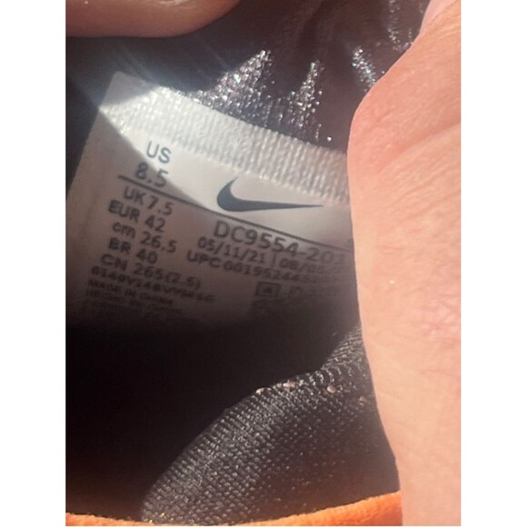 Nike Black and Orange High-Top Sneakers main image 4
